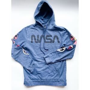 Aldrin Family Foundation Blue NASA Hoodie Size Adult Small